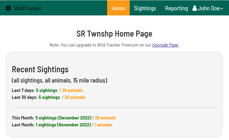 Animal Tracking for Organizations